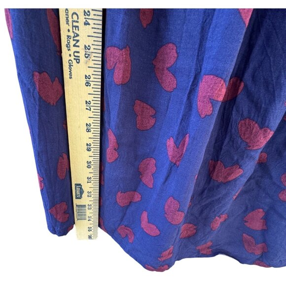 Anthropologie Maeve Women's XSmall Long Sleeve Smocked Heart Mini Dress - Picture 9 of 11